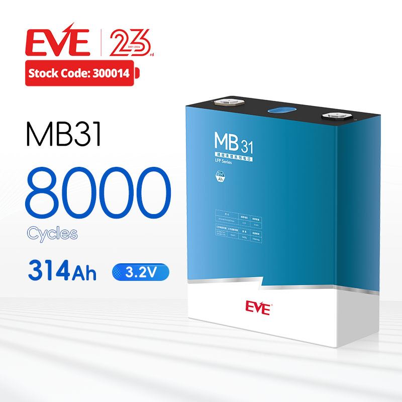 Призматичні елементи LiFePo4 3.2V 314Ah, EVE LF314K